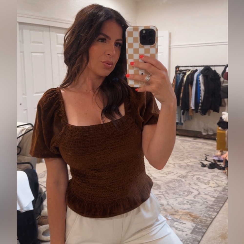 American Eagle Brown Top